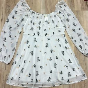 Brand new Sheer sleeves Super comfy double lined dress